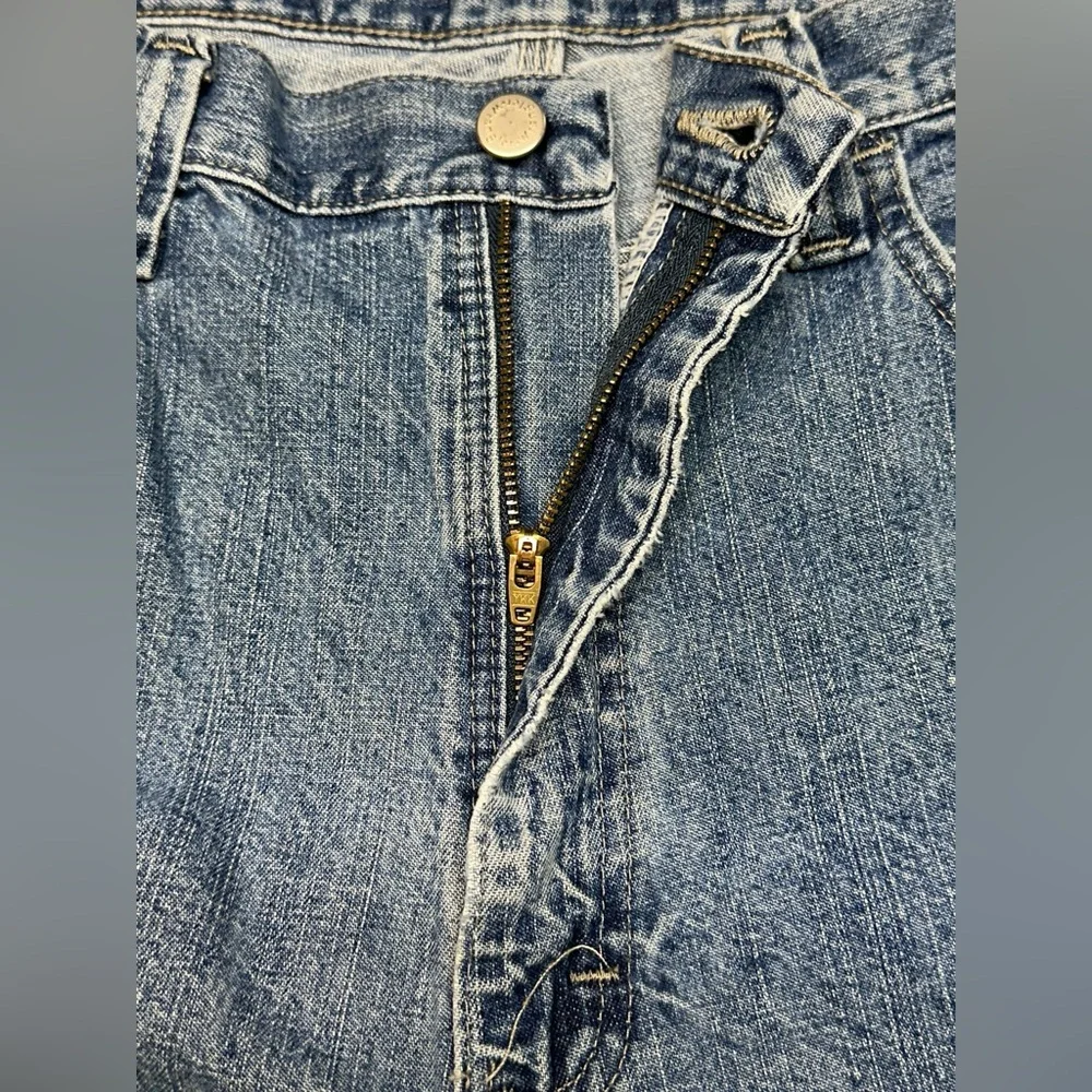 Wrangler Carpenter Shorts 34 Denim Workwear Utility Y2K Fade